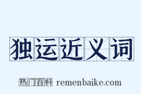 独运近义词是什么意思的图片